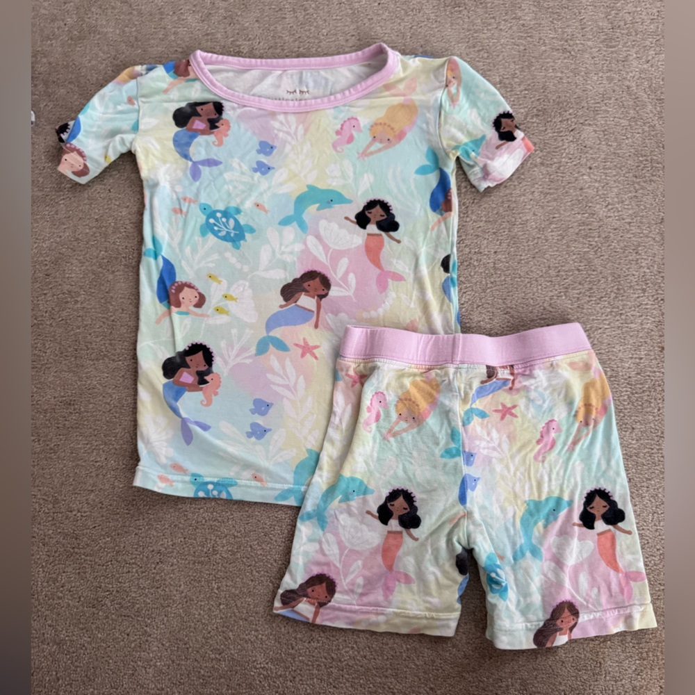 Little Sleepies Mermaid Shorts Set